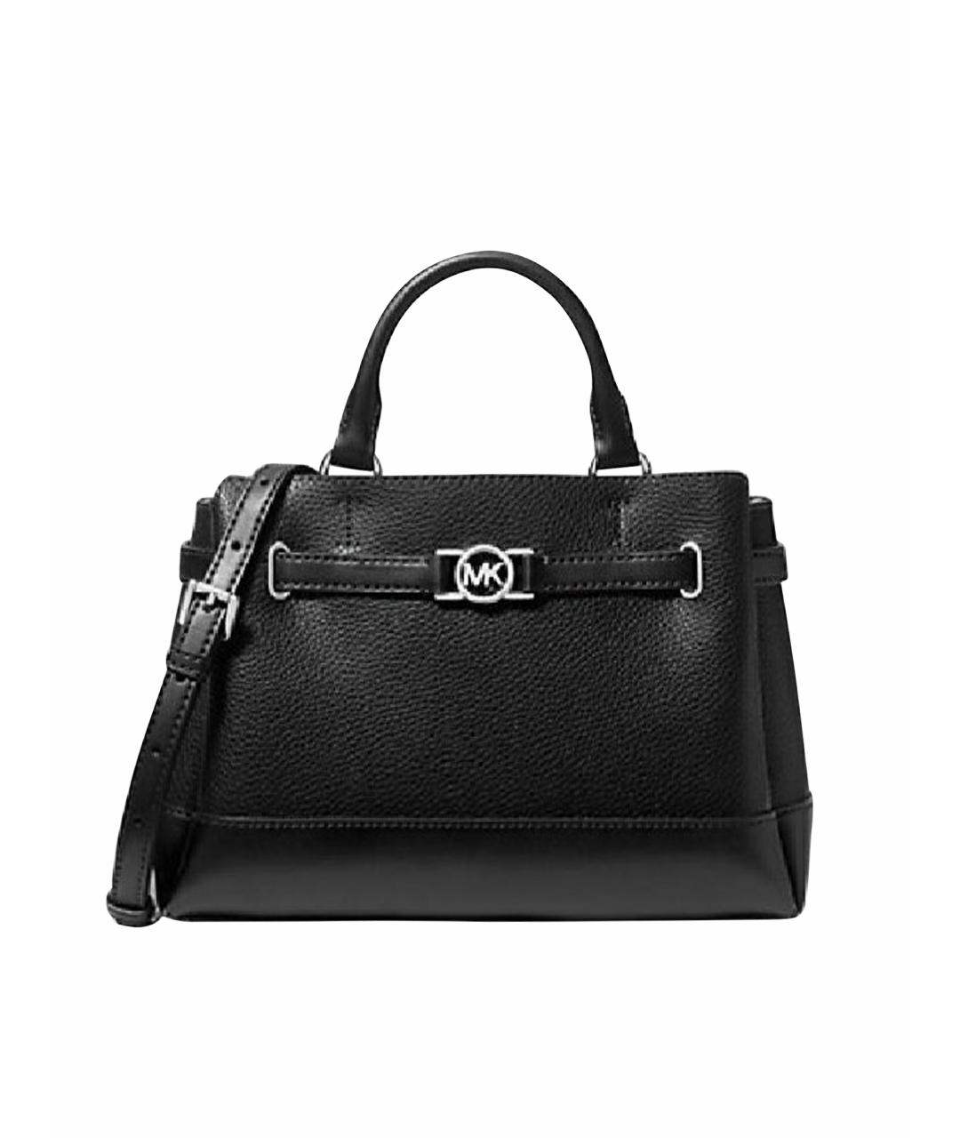 MICHAEL KORS Черная кожаная сумка тоут, фото 9