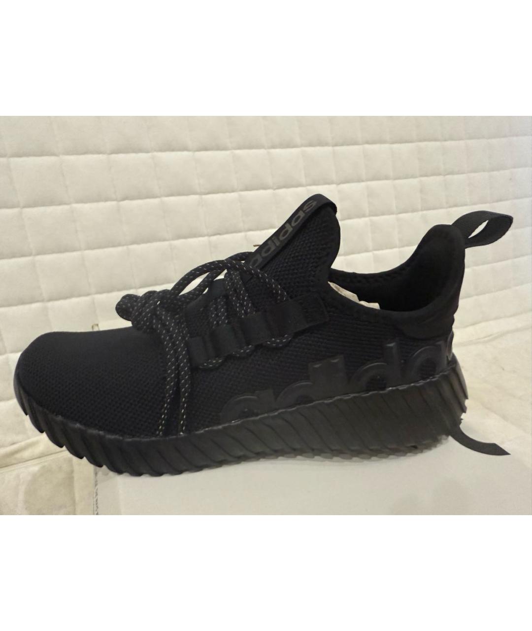 ADIDAS Черные текстильные низкие кроссовки / кеды, фото 5