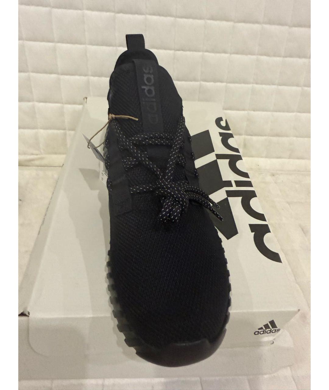 ADIDAS Черные текстильные низкие кроссовки / кеды, фото 2