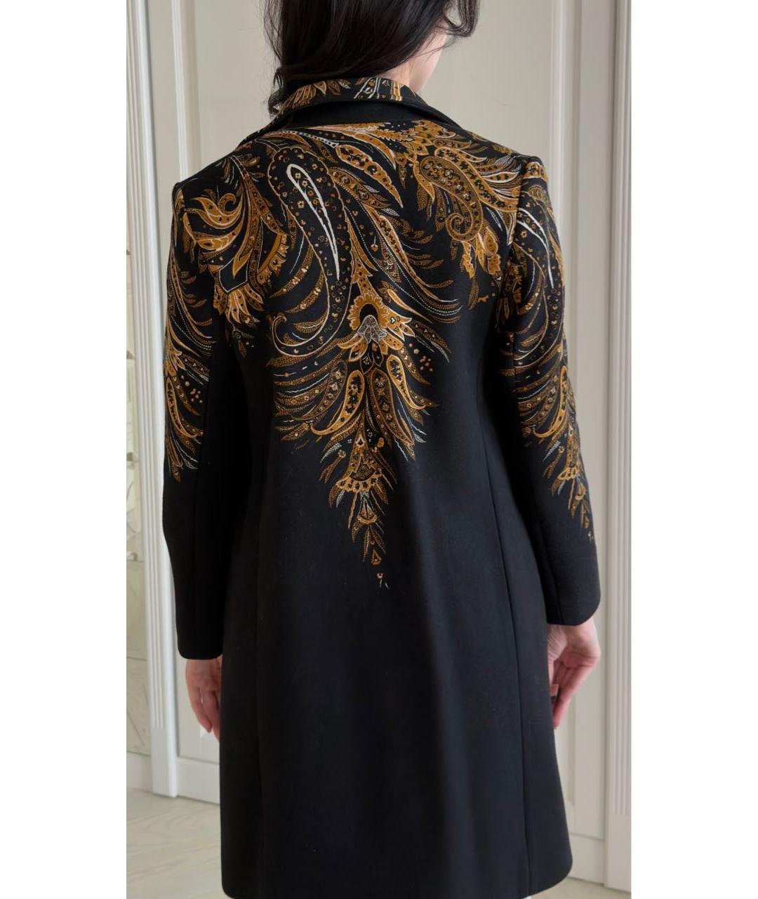ETRO Черное шерстяное пальто, фото 6