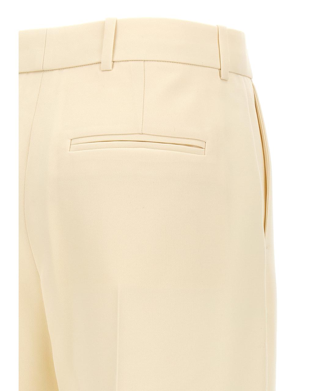 TORY BURCH Белые прямые брюки, фото 3