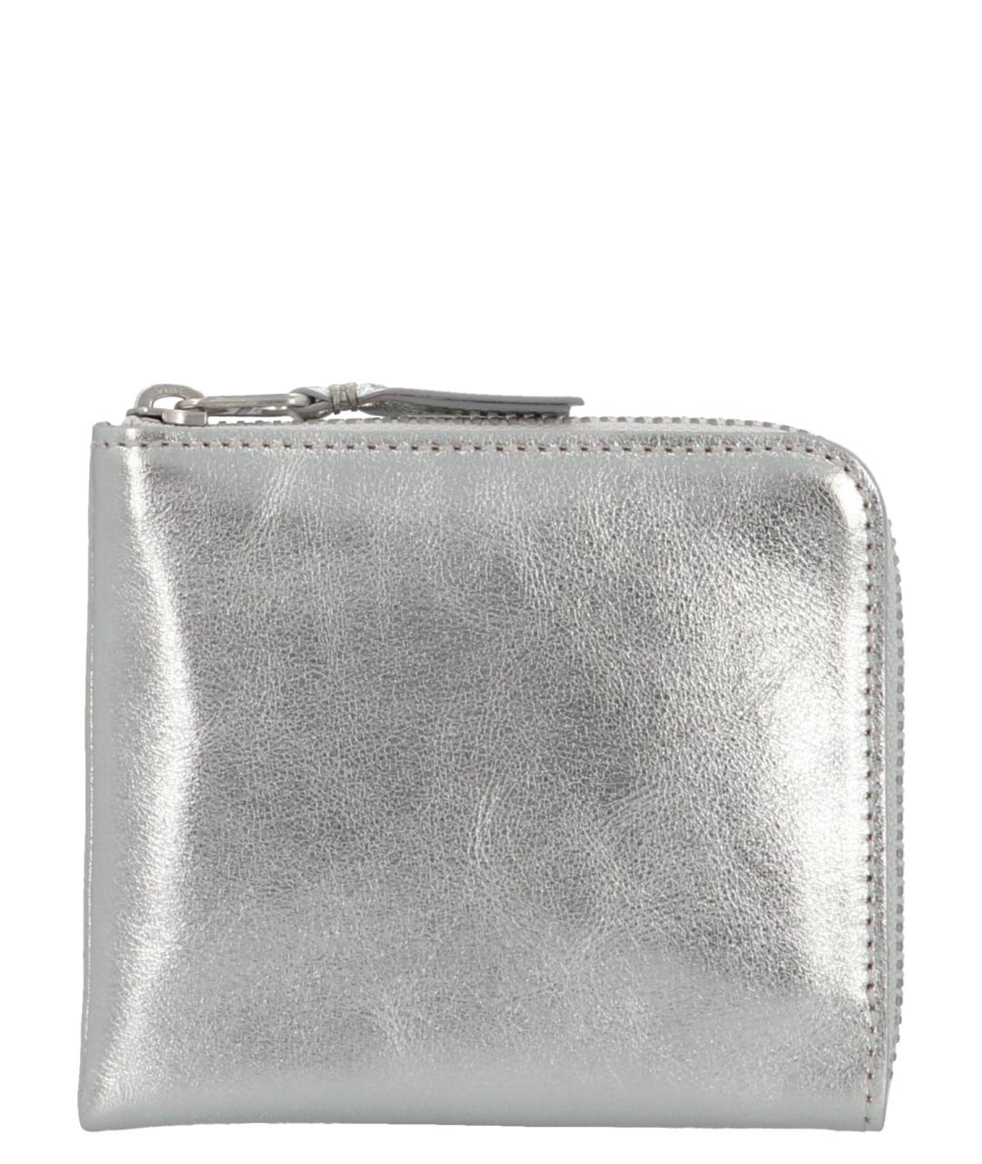 COMME DES GARÇONS WALLET Серебрянный кожаный кошелек, фото 1