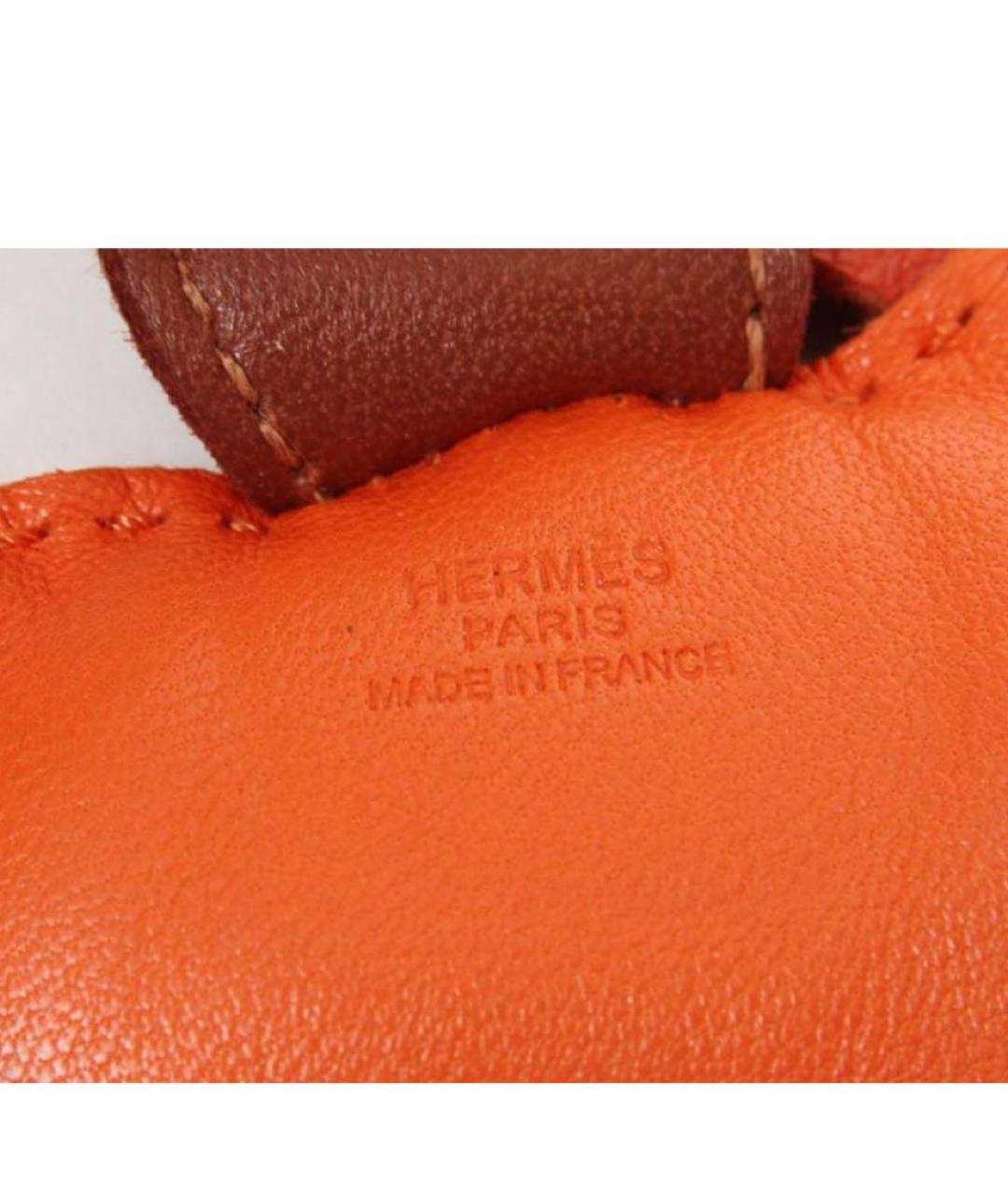 HERMES Оранжевый брелок, фото 4