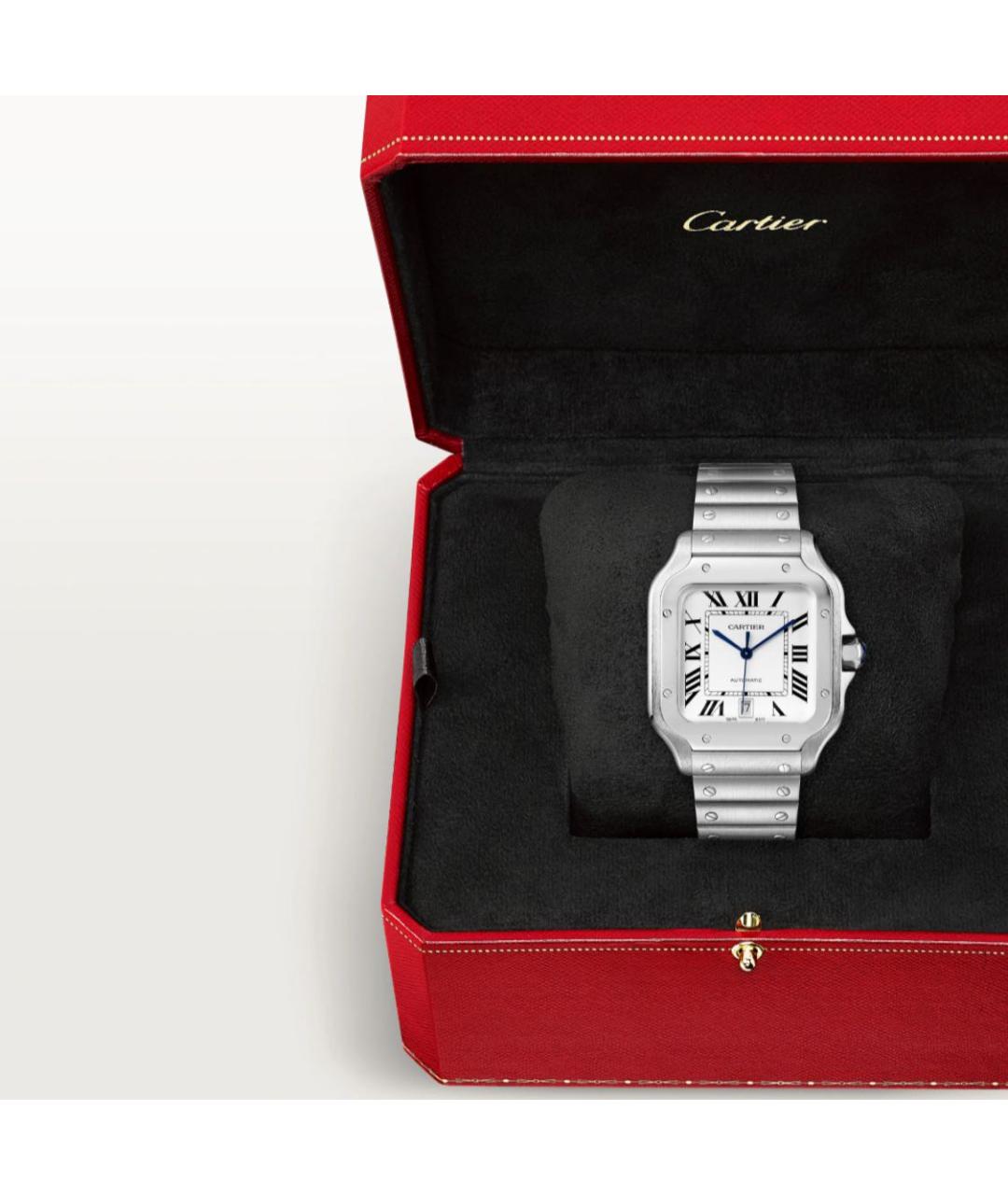 CARTIER Серебряные стальные часы, фото 5