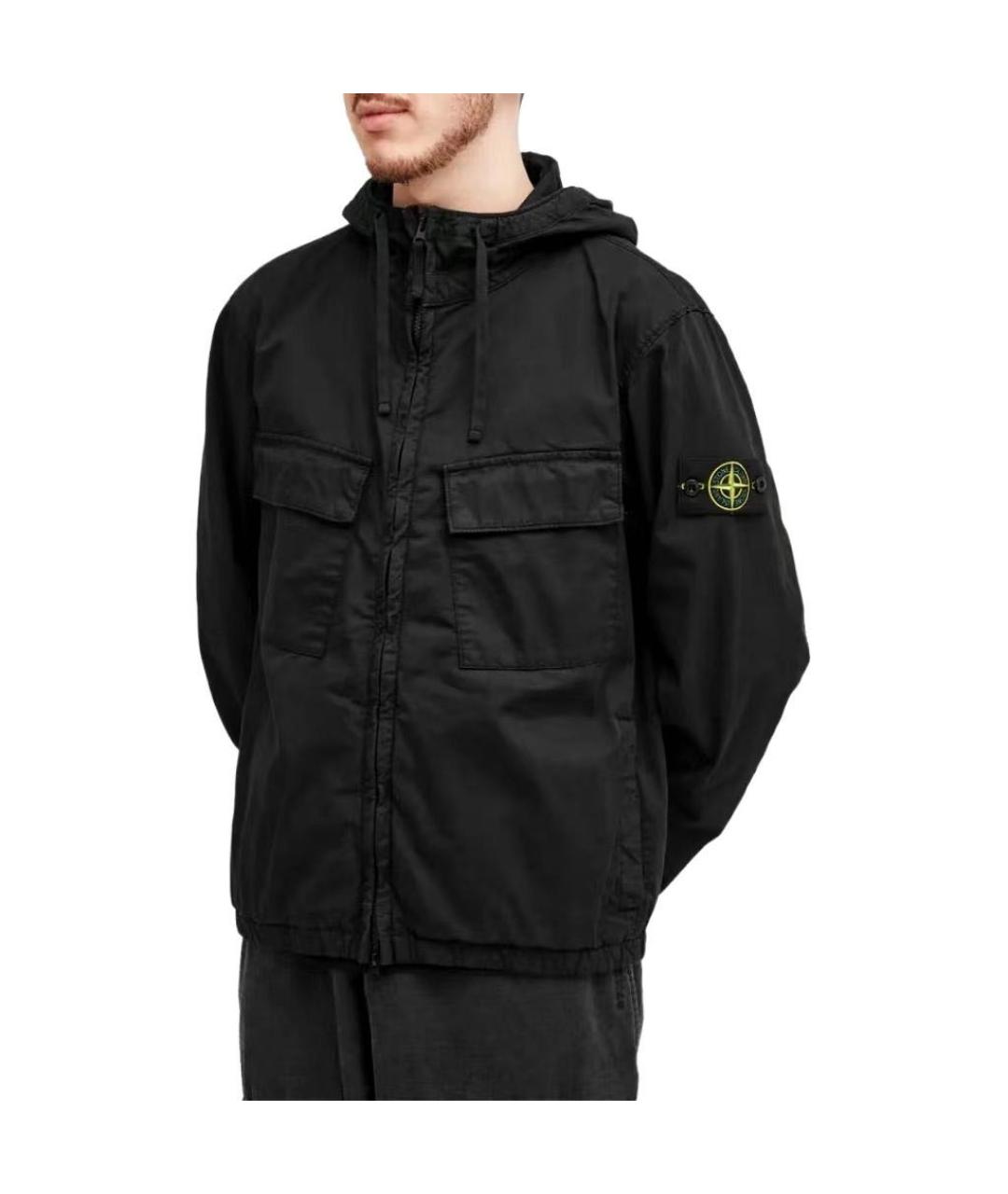 STONE ISLAND Черная куртка, фото 3