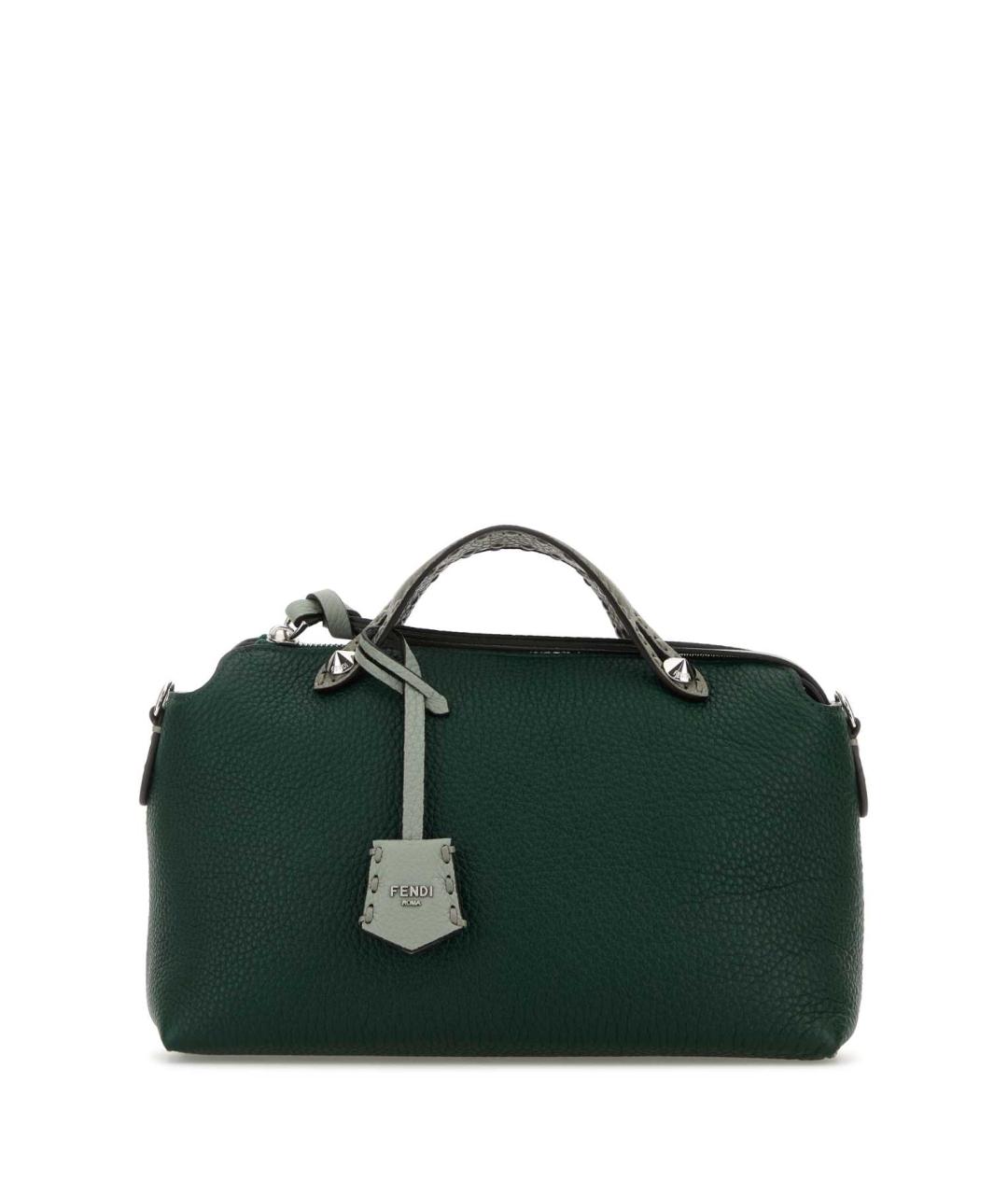 FENDI Зеленая кожаная сумка тоут, фото 1