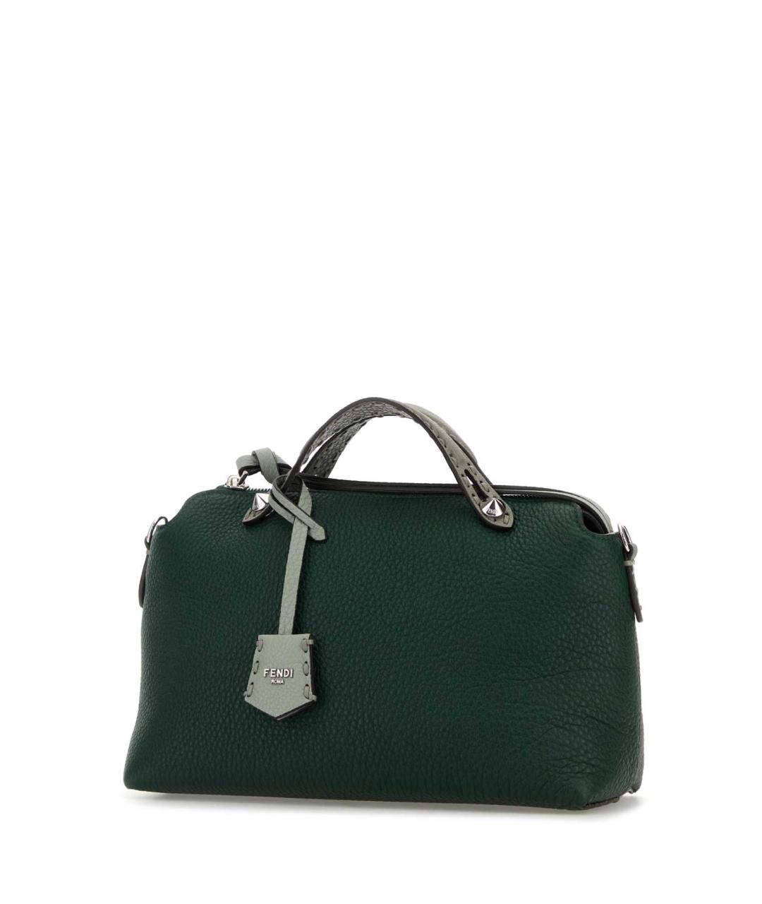 FENDI Зеленая кожаная сумка тоут, фото 2