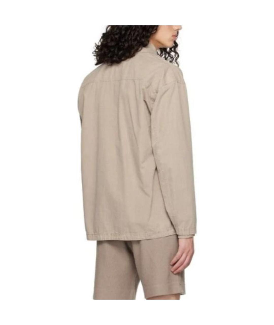 STONE ISLAND Бежевая хлопковая куртка, фото 4