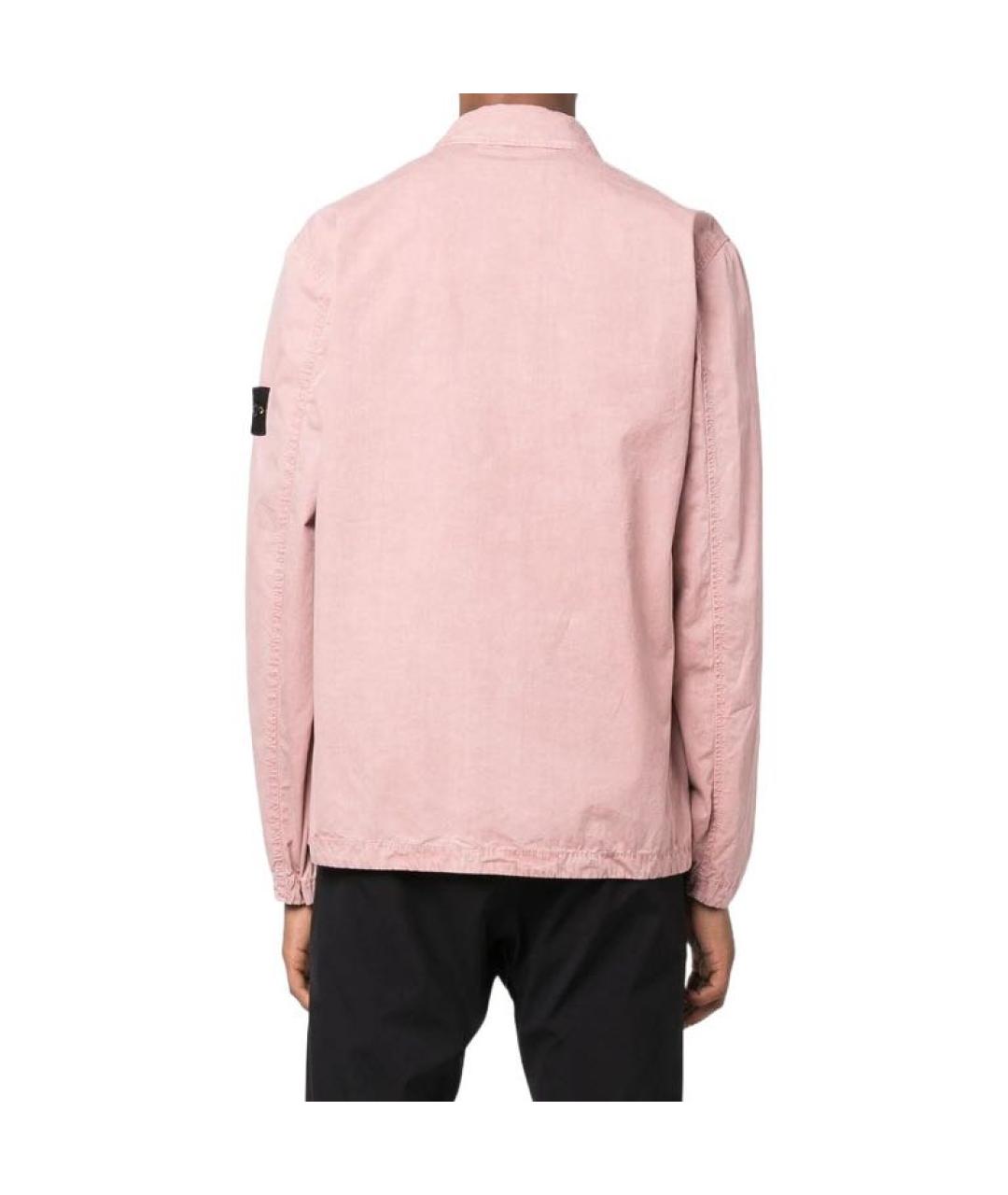 STONE ISLAND Розовая хлопковая куртка, фото 3