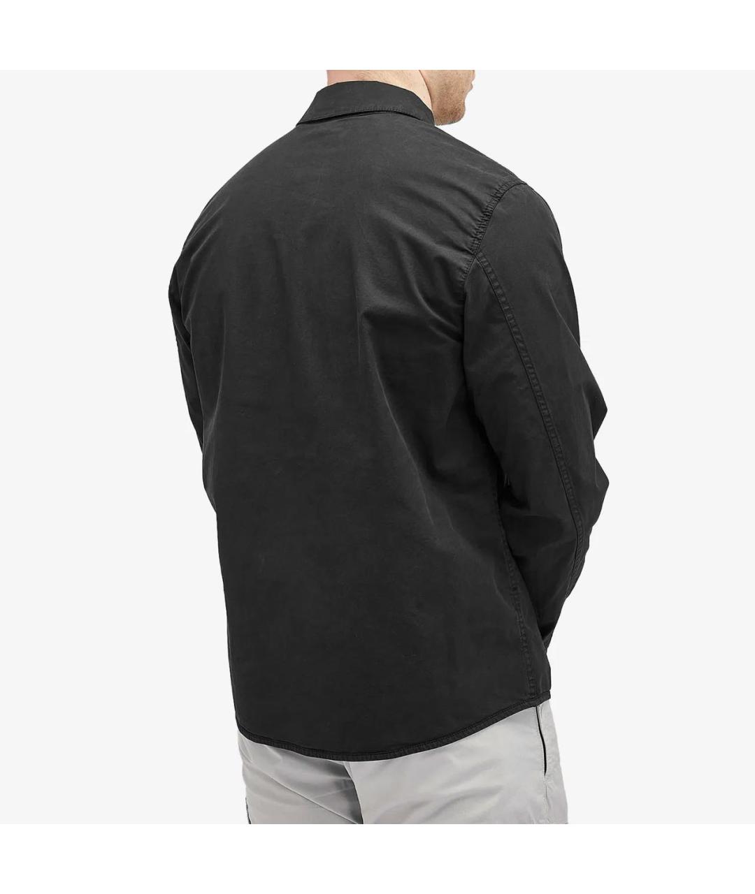STONE ISLAND Черная хлопковая куртка, фото 4