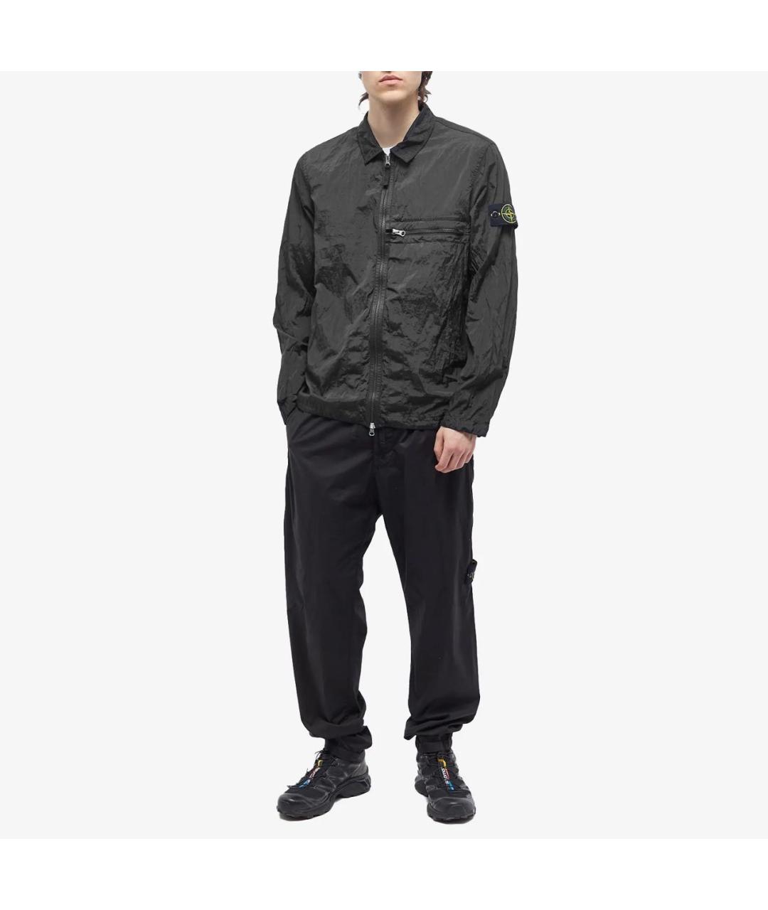 STONE ISLAND Черная куртка, фото 4
