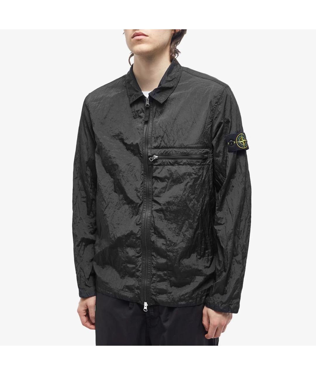 STONE ISLAND Черная куртка, фото 2