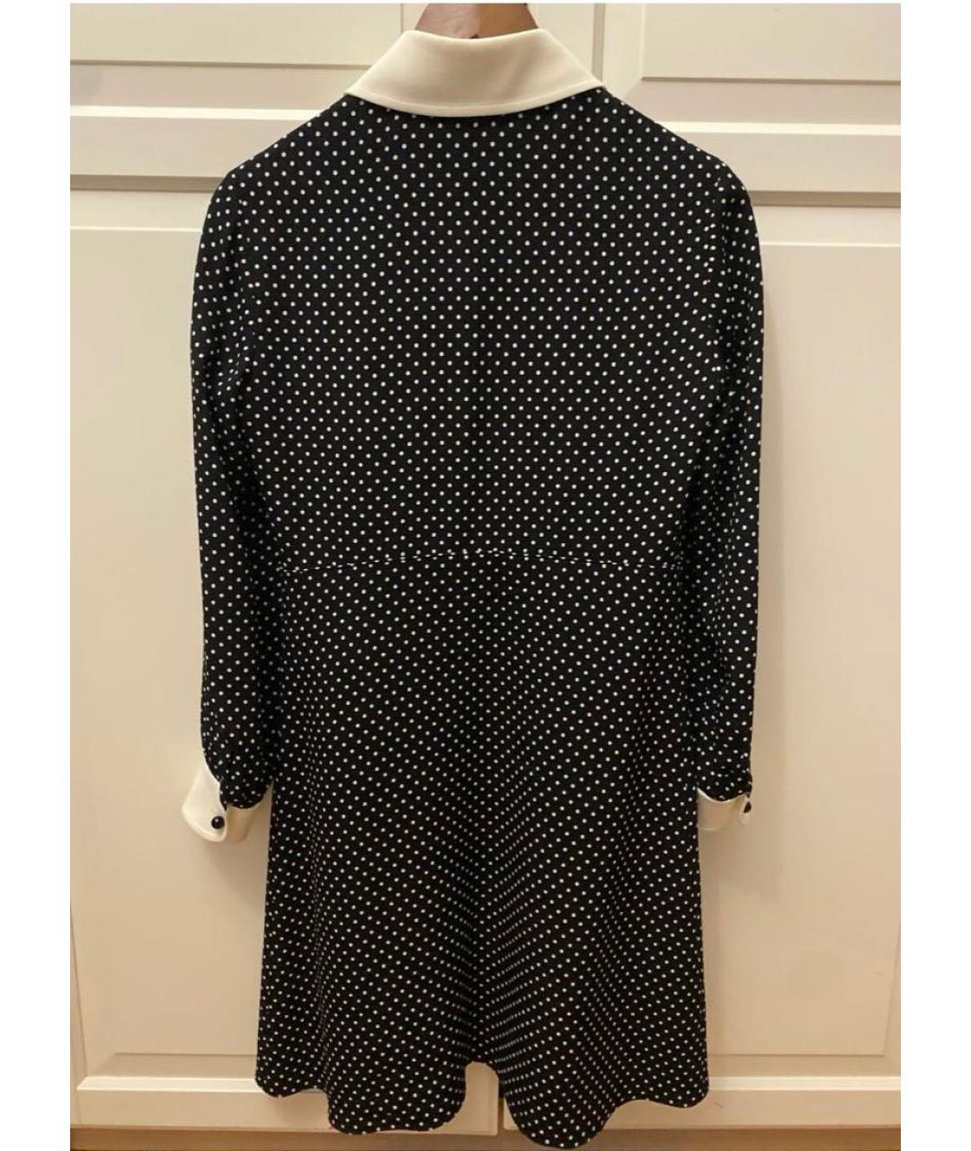 CELINE Черное вискозное повседневное платье, фото 2