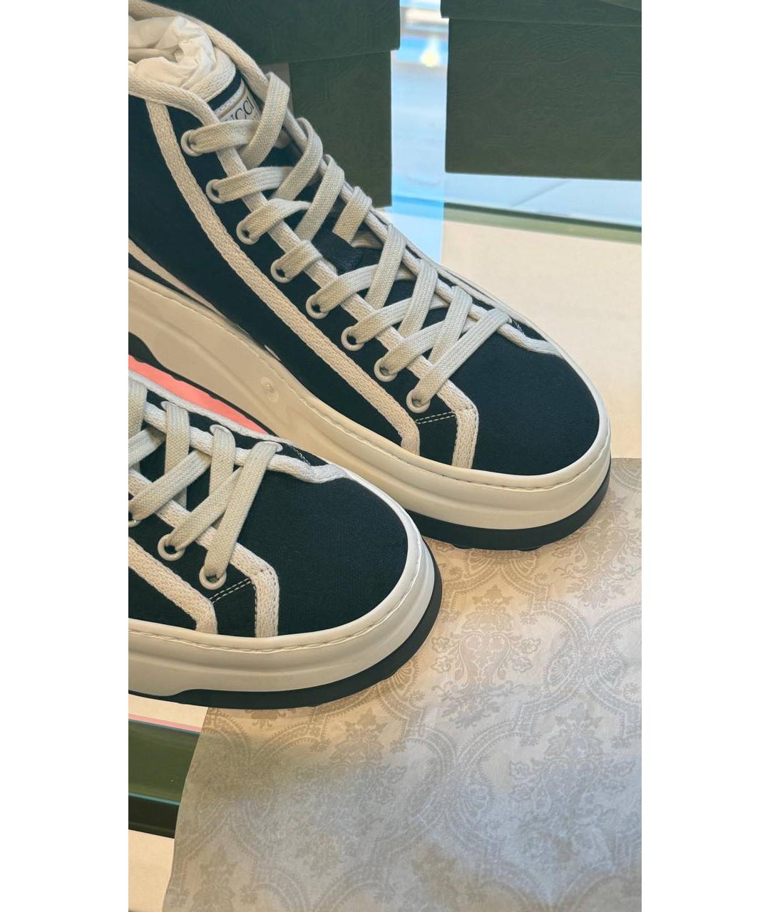 GUCCI Черные кеды, фото 3