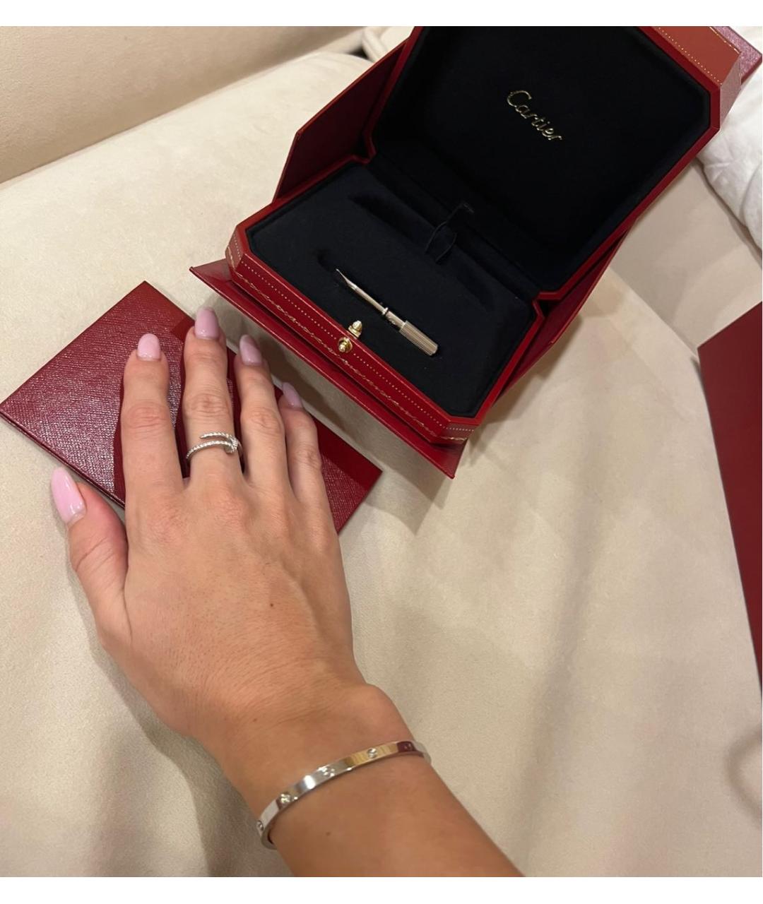 CARTIER Белый браслет из белого золота, фото 5