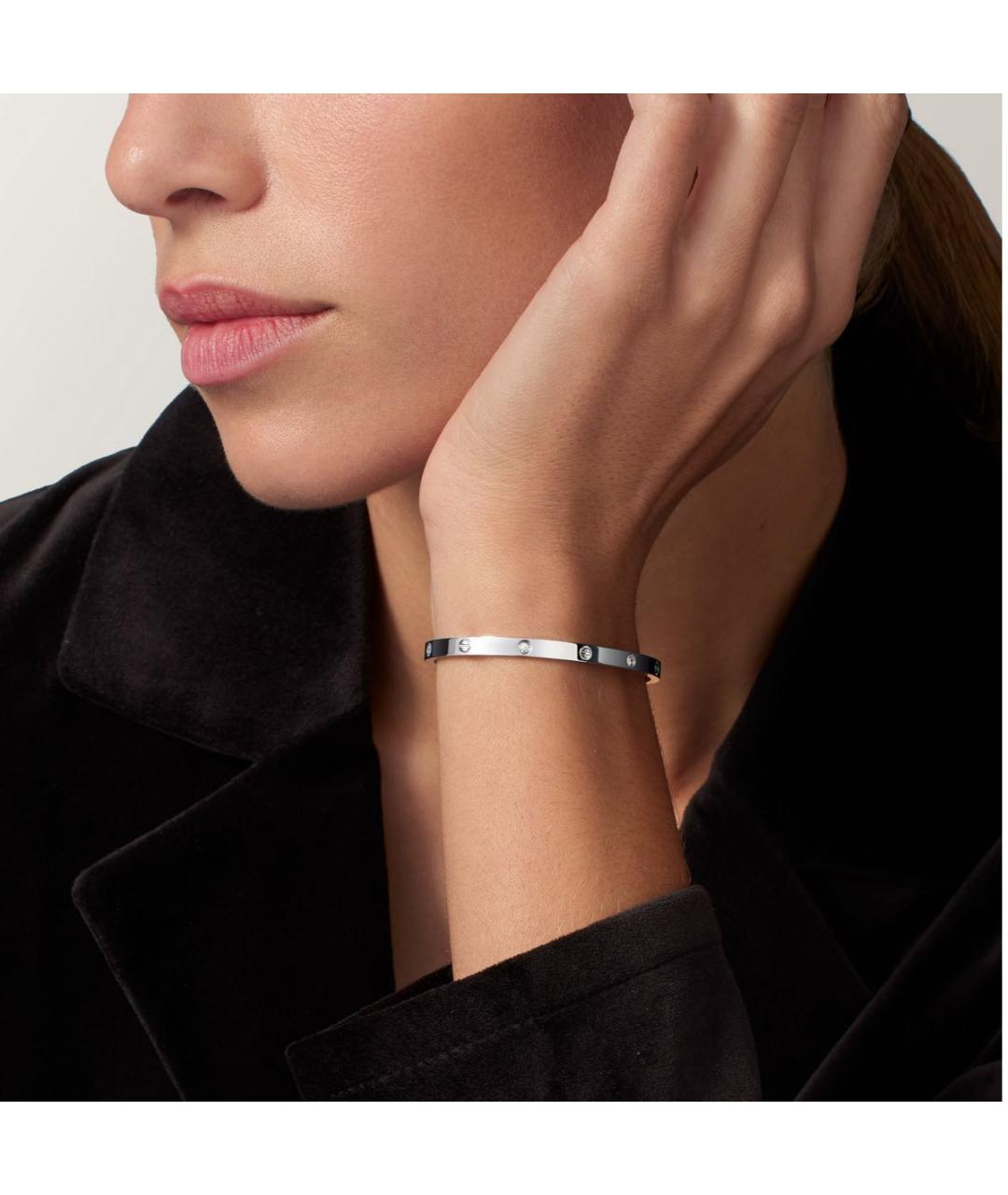 CARTIER Белый браслет из белого золота, фото 6