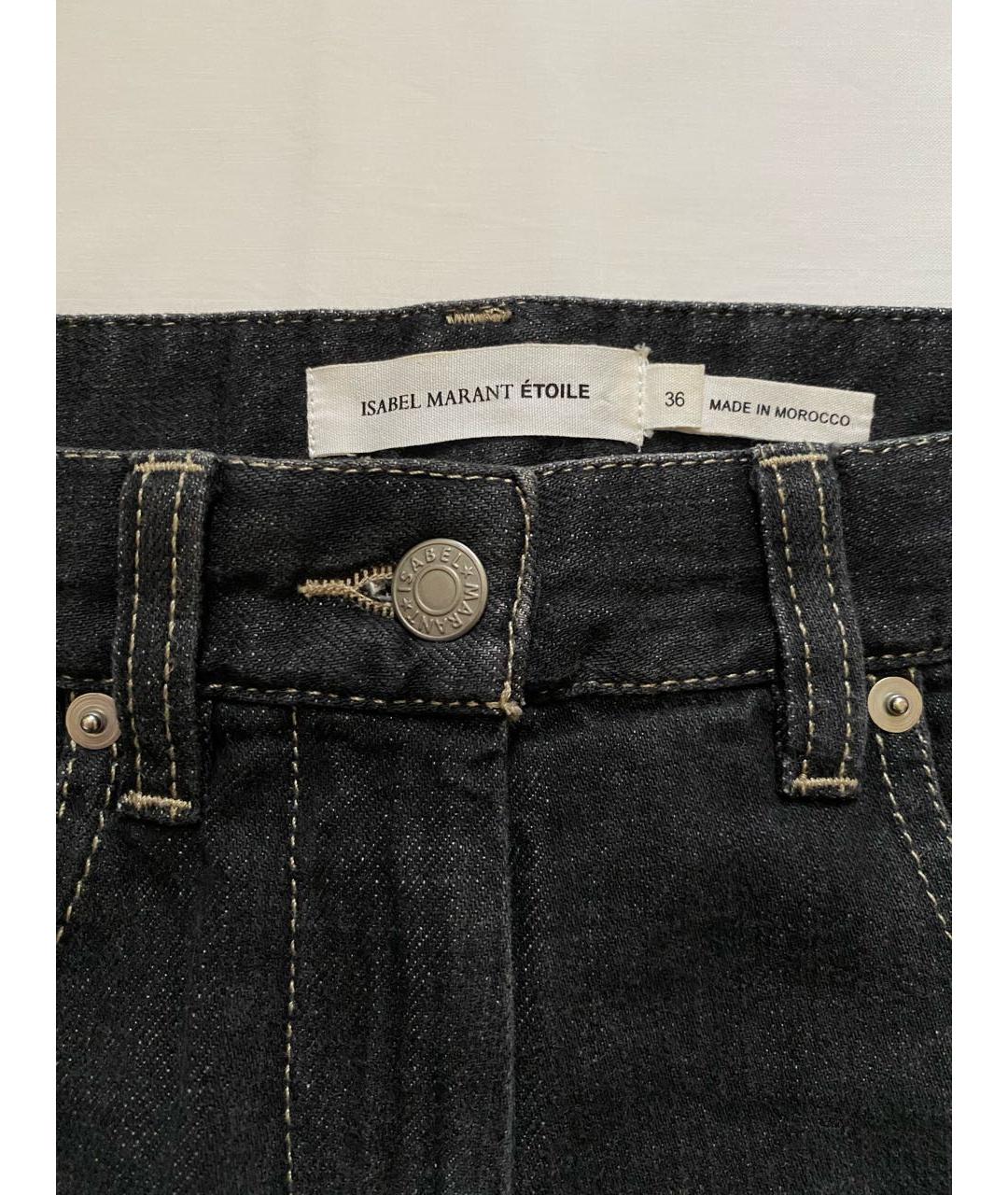 ISABEL MARANT ETOILE Черная деним юбка мини, фото 3