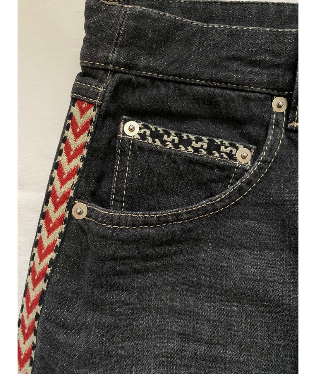 ISABEL MARANT ETOILE Черная деним юбка мини, фото 4