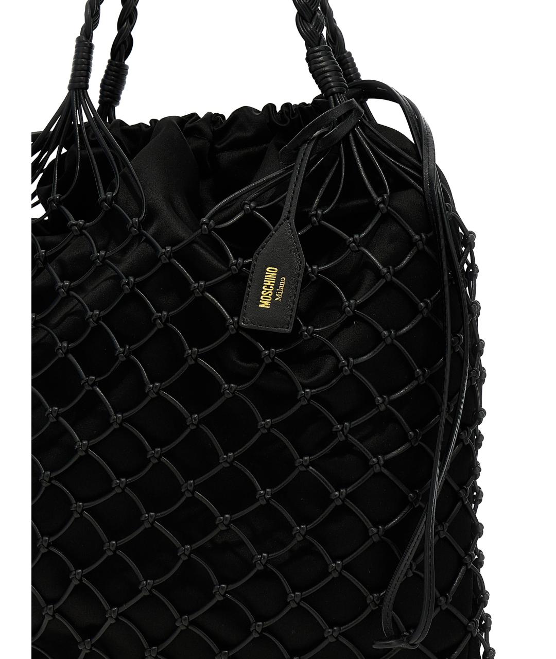 MOSCHINO Черная сумка тоут, фото 3