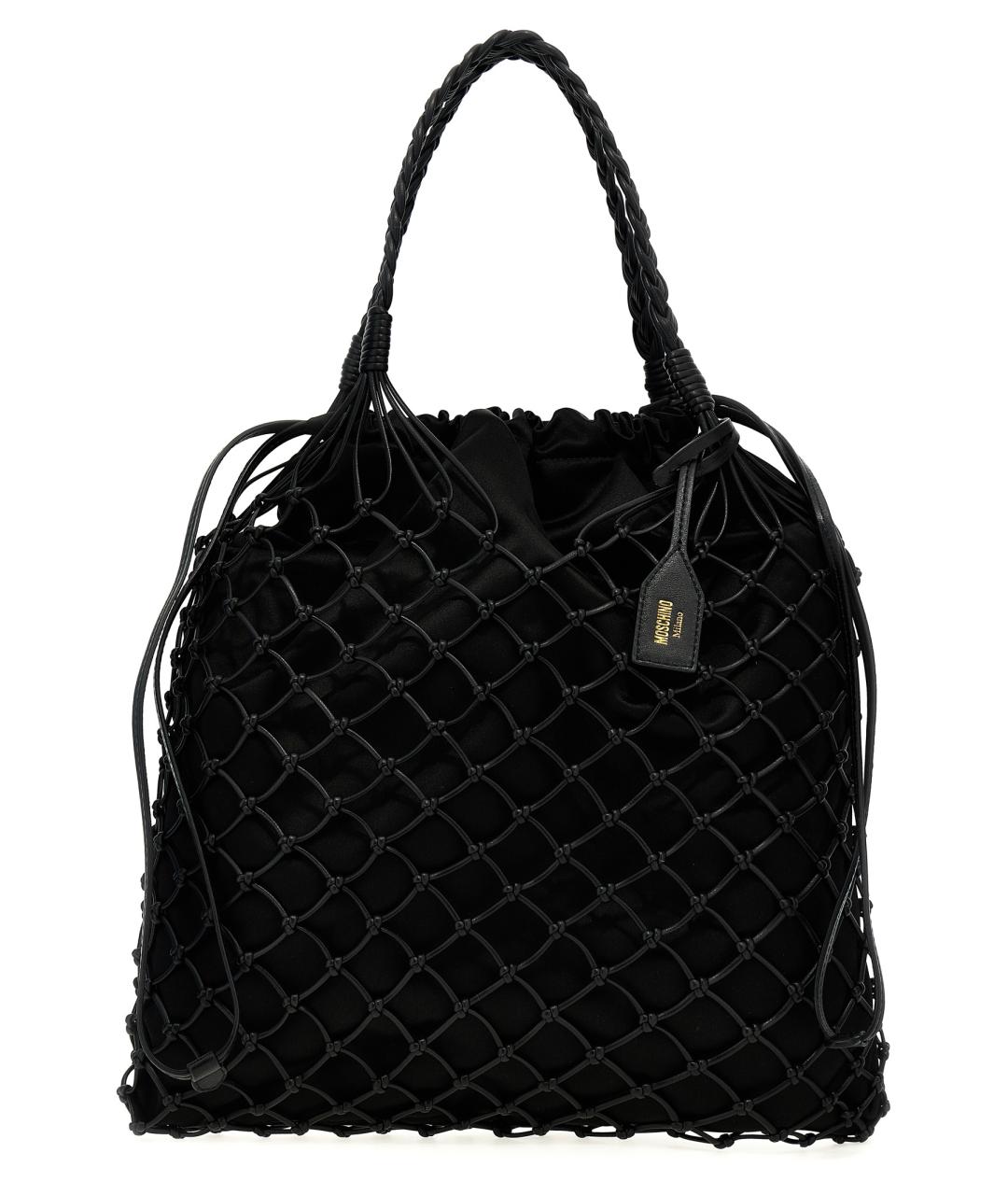 MOSCHINO Черная сумка тоут, фото 1