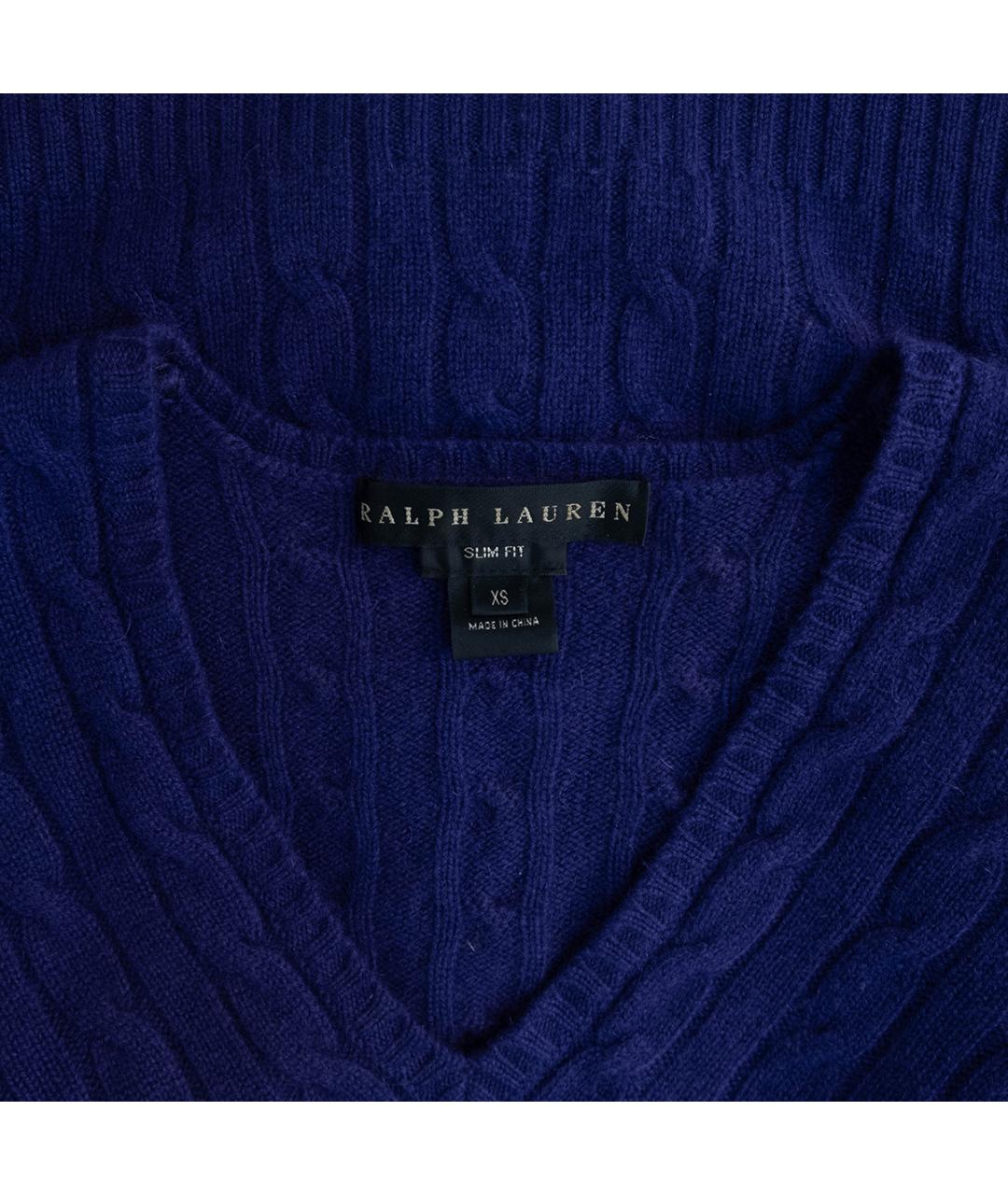 RALPH LAUREN Фиолетовый кашемировый джемпер / свитер, фото 3