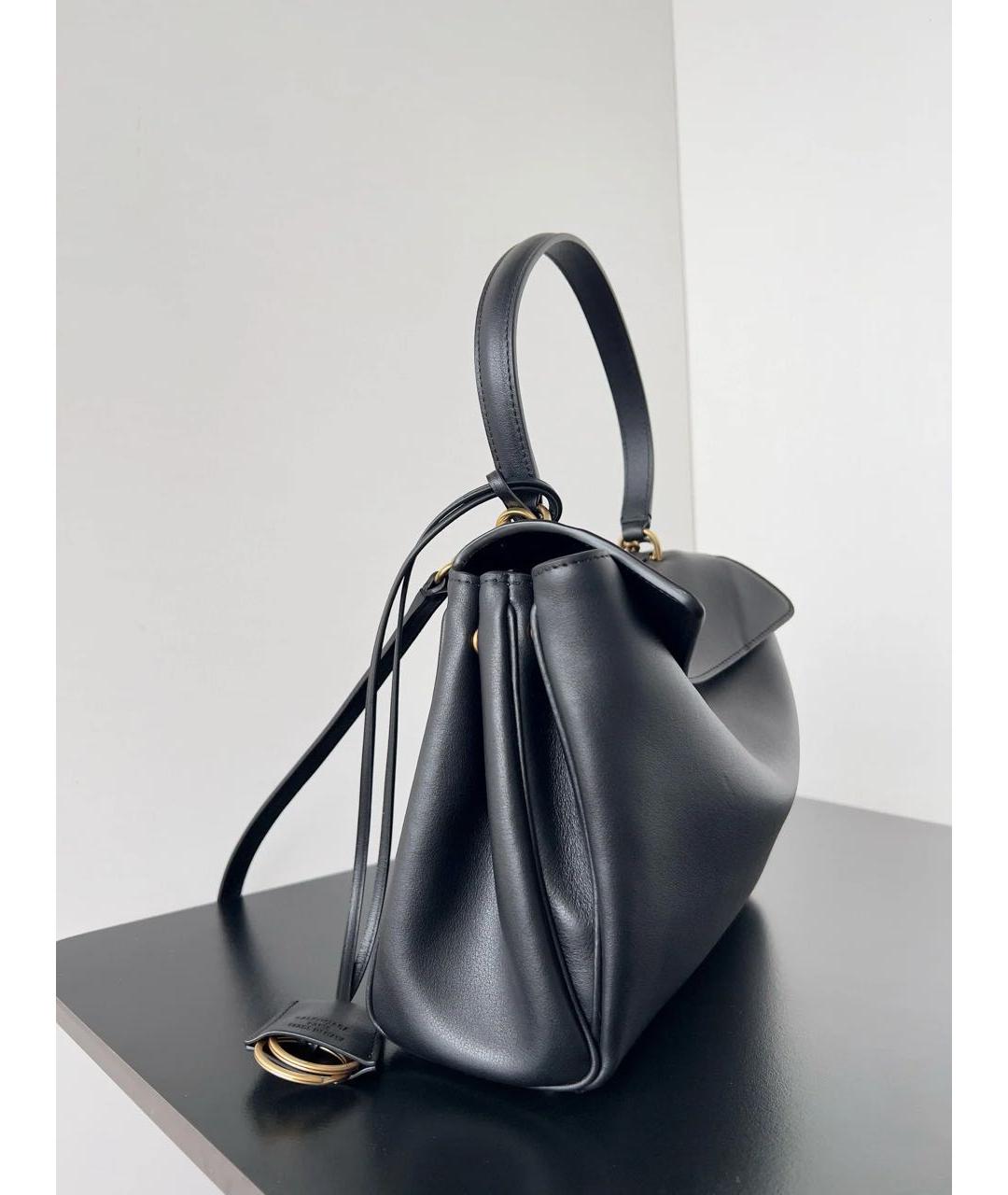 BALENCIAGA Черная кожаная сумка с короткими ручками, фото 6