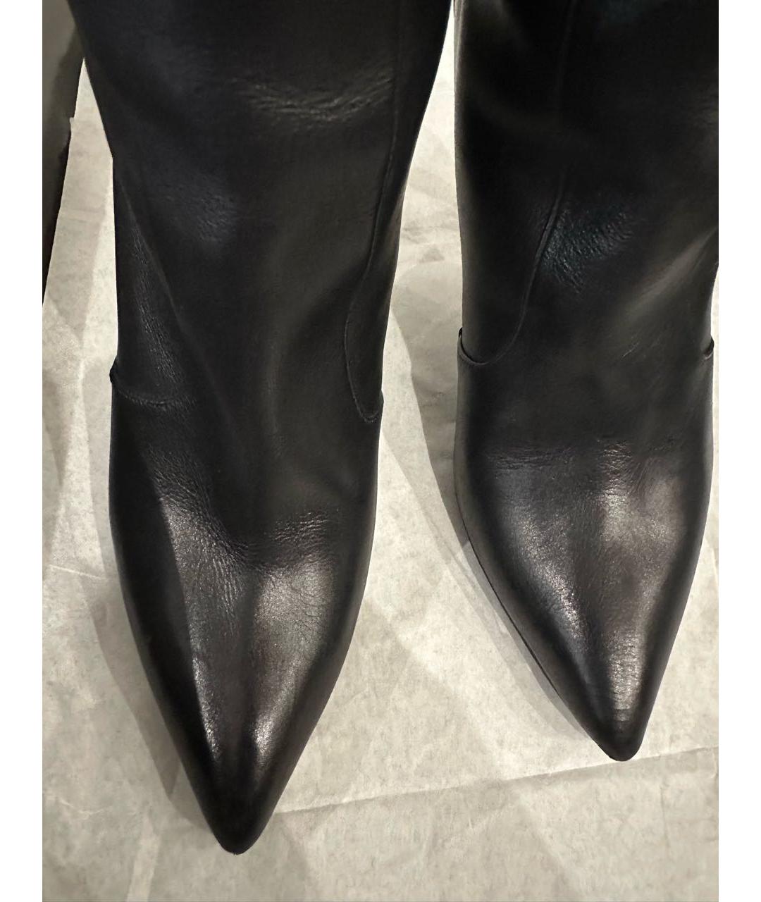 TOM FORD Черные кожаные ботфорты, фото 2