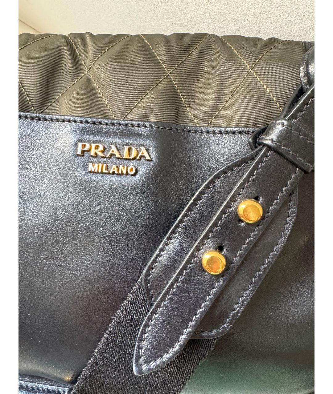 PRADA Хаки сумка через плечо, фото 5