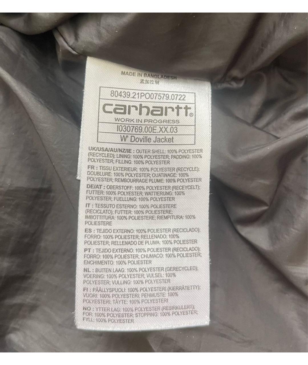 CARHARTT Черный полиэстеровый пуховик, фото 4
