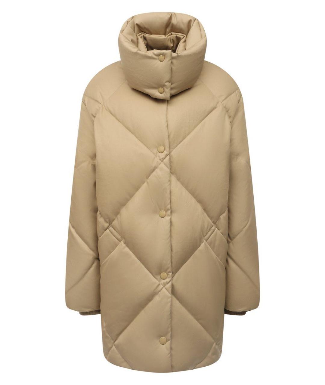 BURBERRY Бежевый шерстяной пуховик, фото 1
