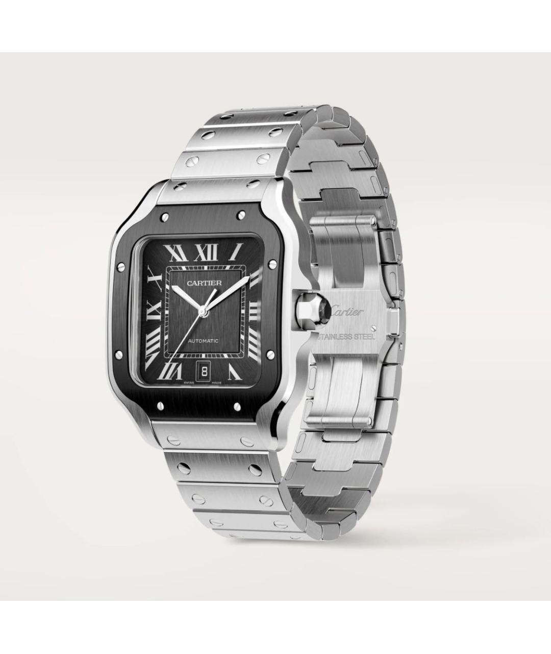 CARTIER Антрацитовые часы, фото 2