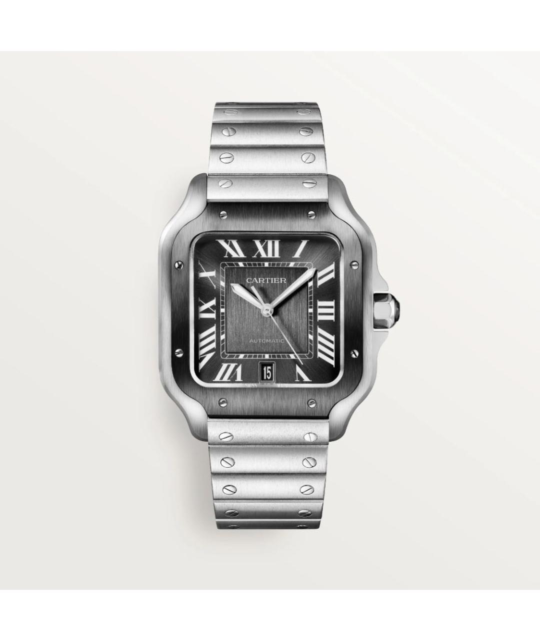 CARTIER Антрацитовые часы, фото 6