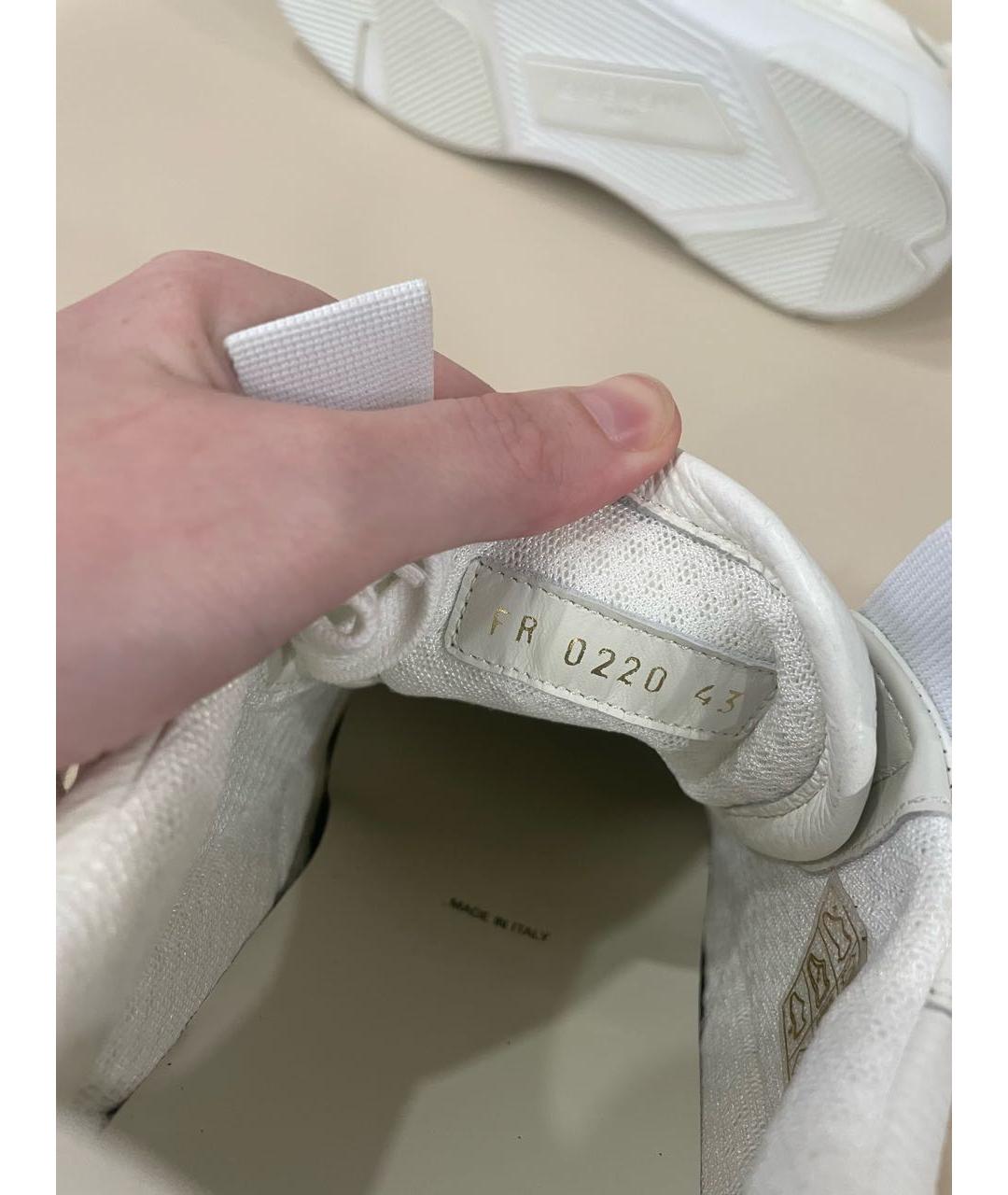 GIVENCHY Белые кожаные низкие кроссовки / кеды, фото 6