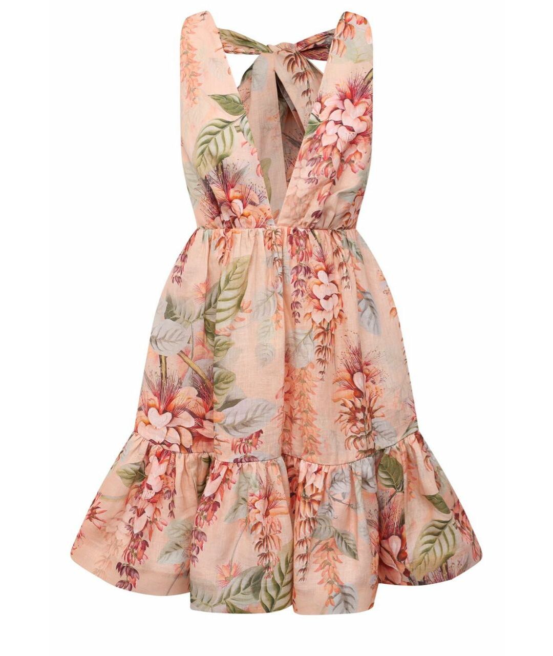 ZIMMERMANN Розовое льняное платье, фото 1