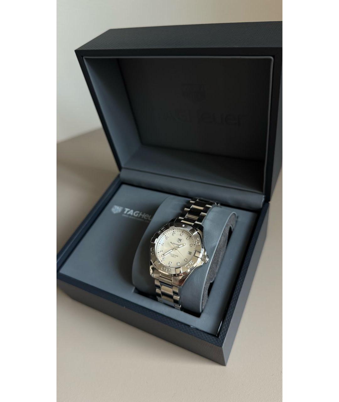 TAG HEUER Серебряные металлические часы, фото 2