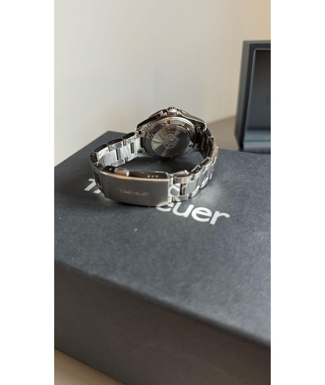TAG HEUER Серебряные металлические часы, фото 4