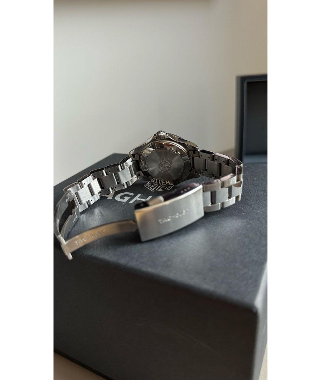 TAG HEUER Серебряные металлические часы, фото 3
