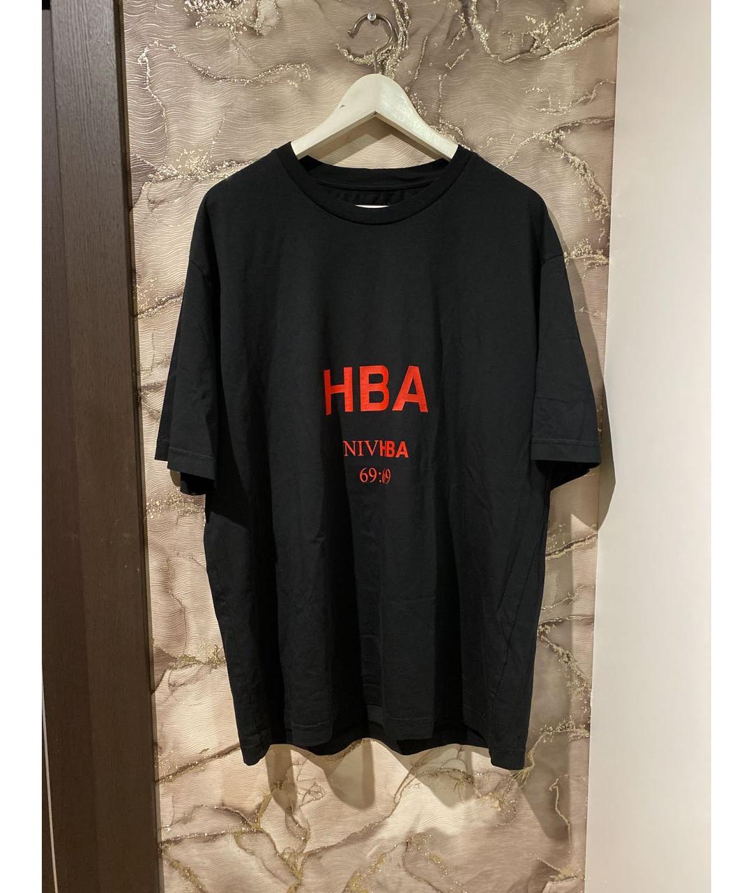 HOOD BY AIR Черная хлопковая футболка, фото 8