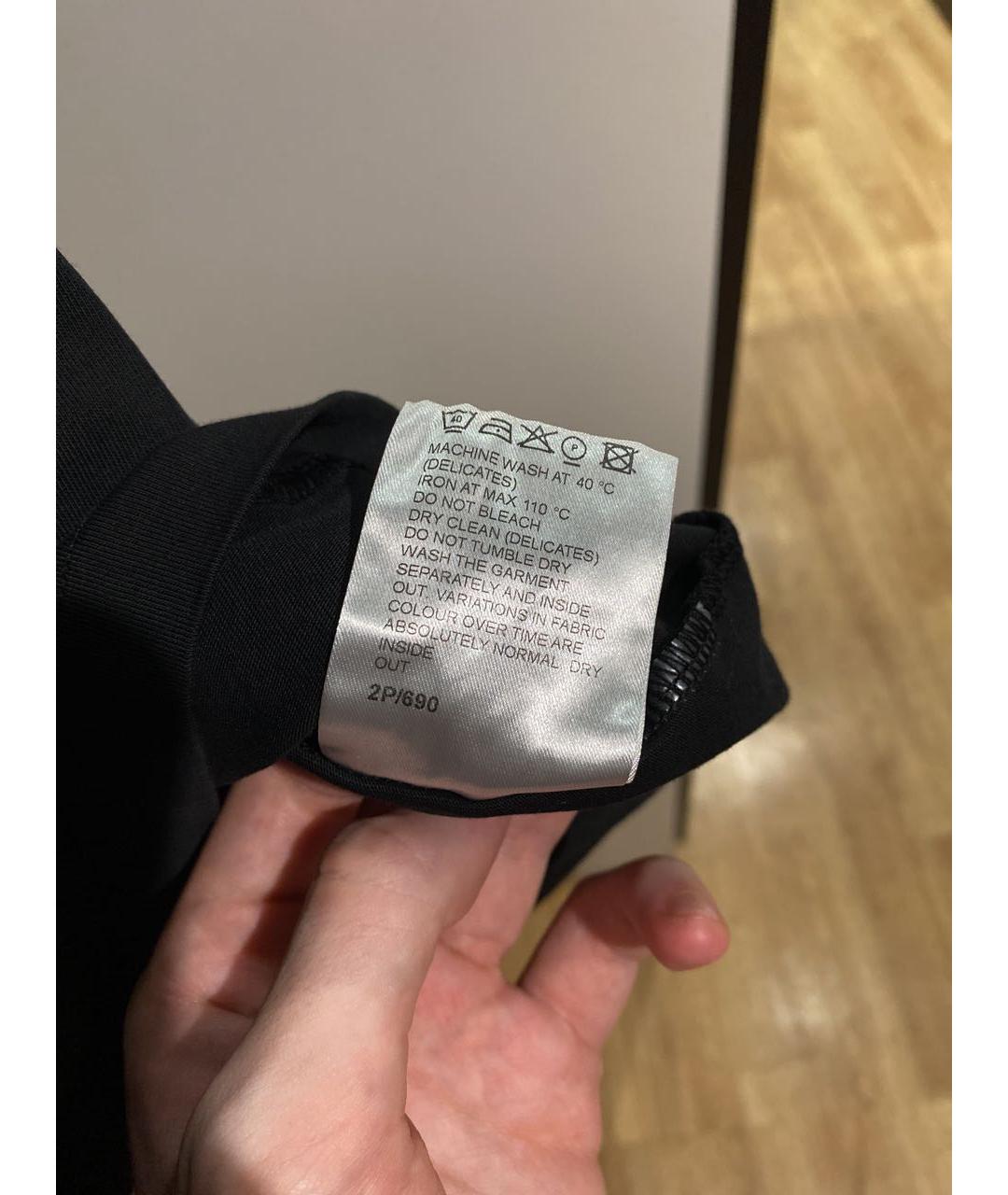 HOOD BY AIR Черная хлопковая футболка, фото 7