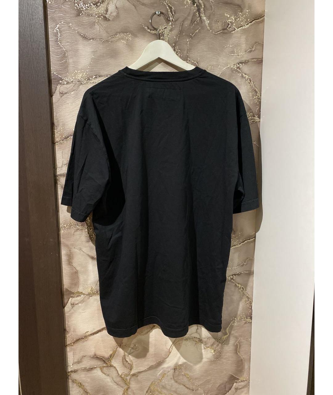 HOOD BY AIR Черная хлопковая футболка, фото 2