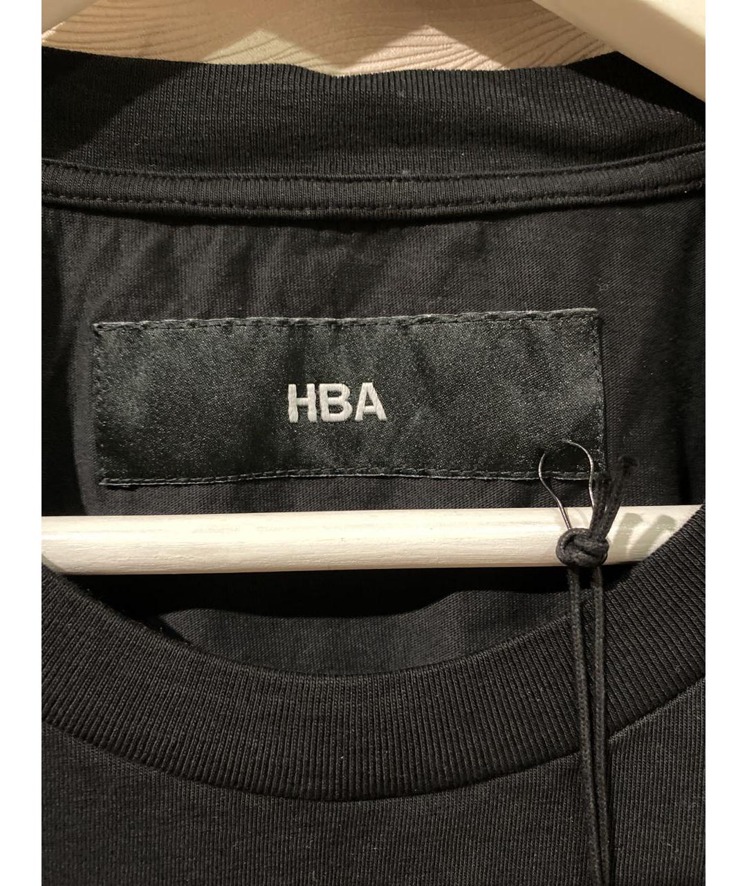 HOOD BY AIR Черная хлопковая футболка, фото 3