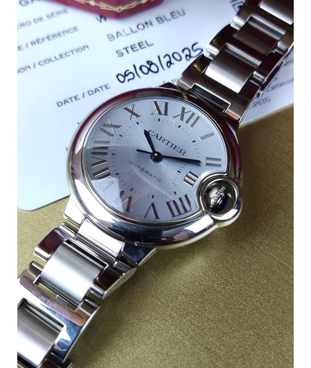CARTIER Голубые часы, фото 4