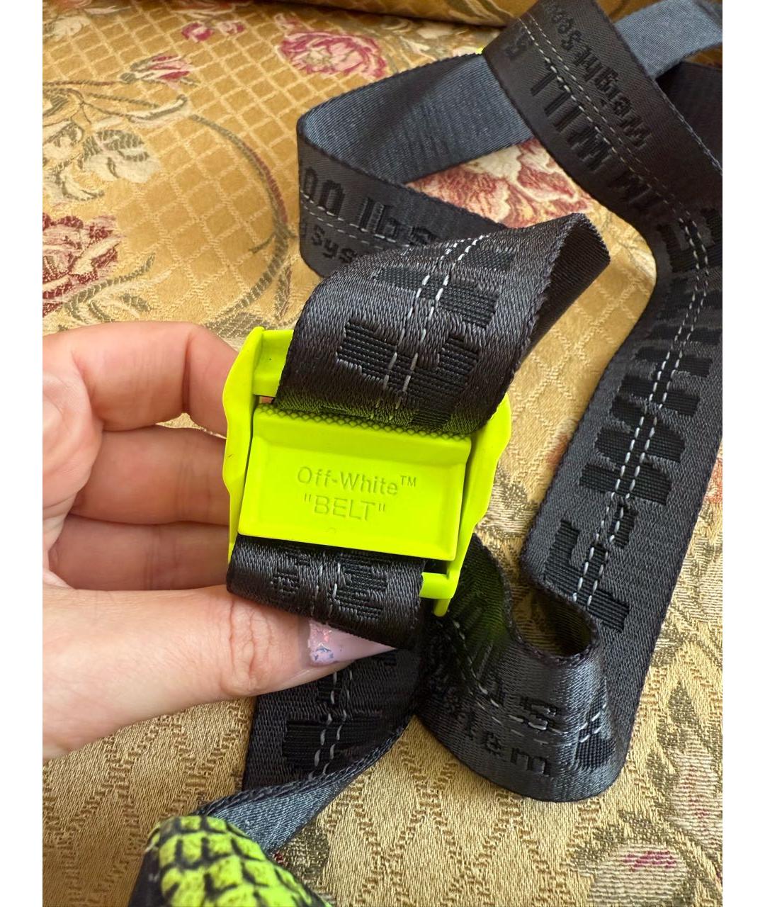 OFF-WHITE Желтая поясная сумка, фото 2