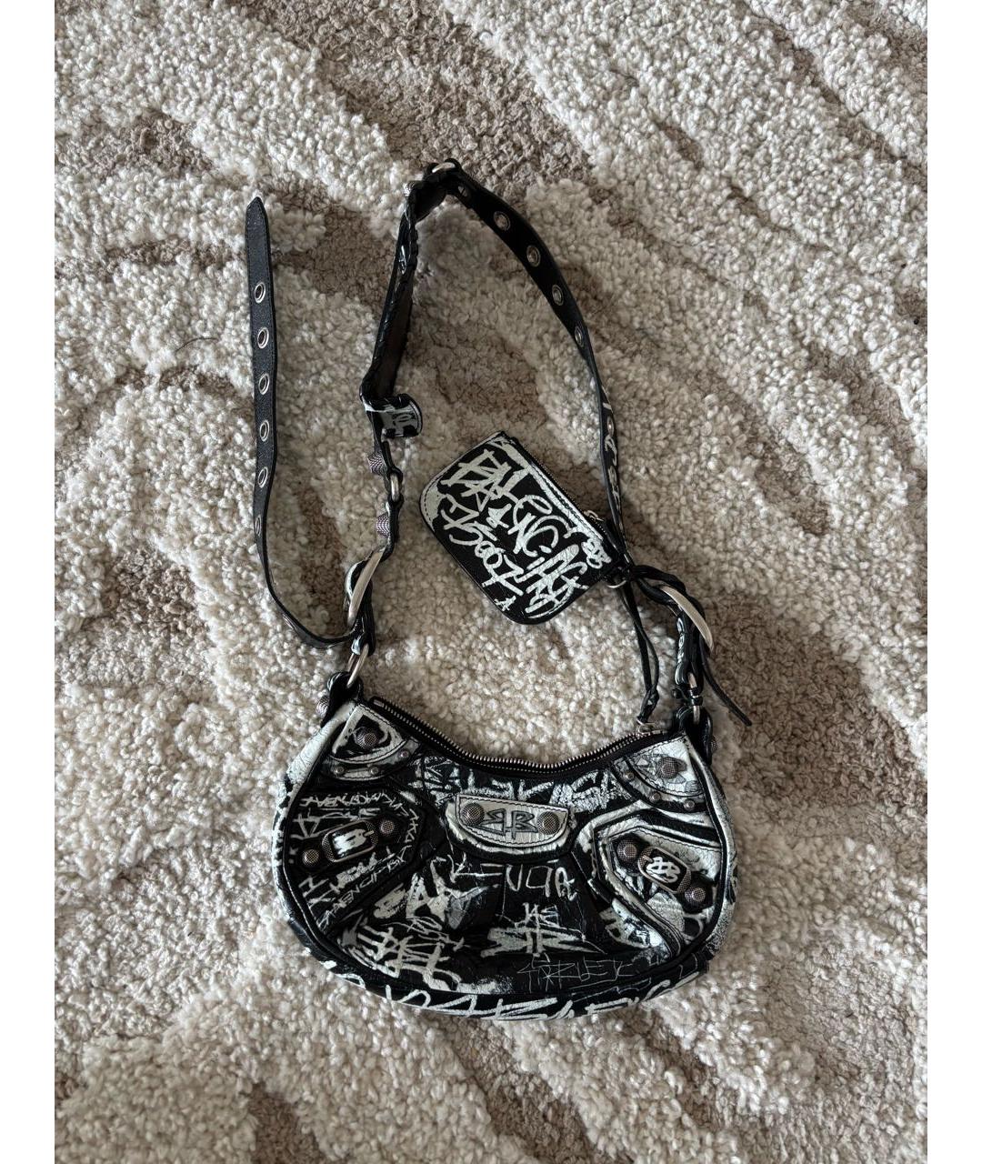 BALENCIAGA Черная кожаная сумка с короткими ручками, фото 9