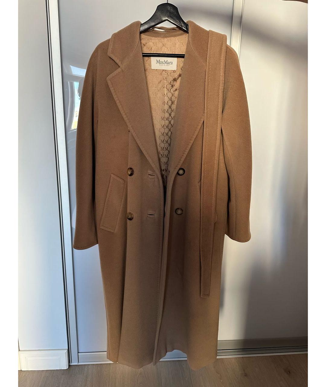 MAX MARA Бежевое шерстяное пальто, фото 7