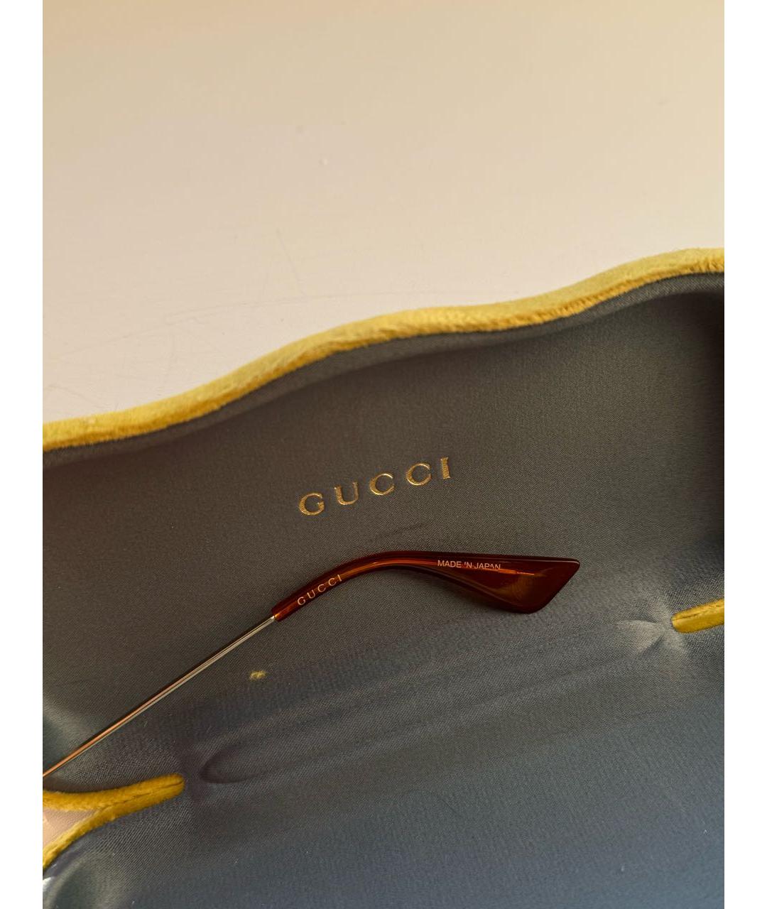 GUCCI Пластиковые солнцезащитные очки, фото 3