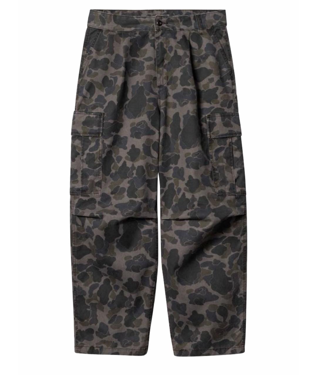 CARHARTT Темно-синие хлопковые брюки широкие, фото 1