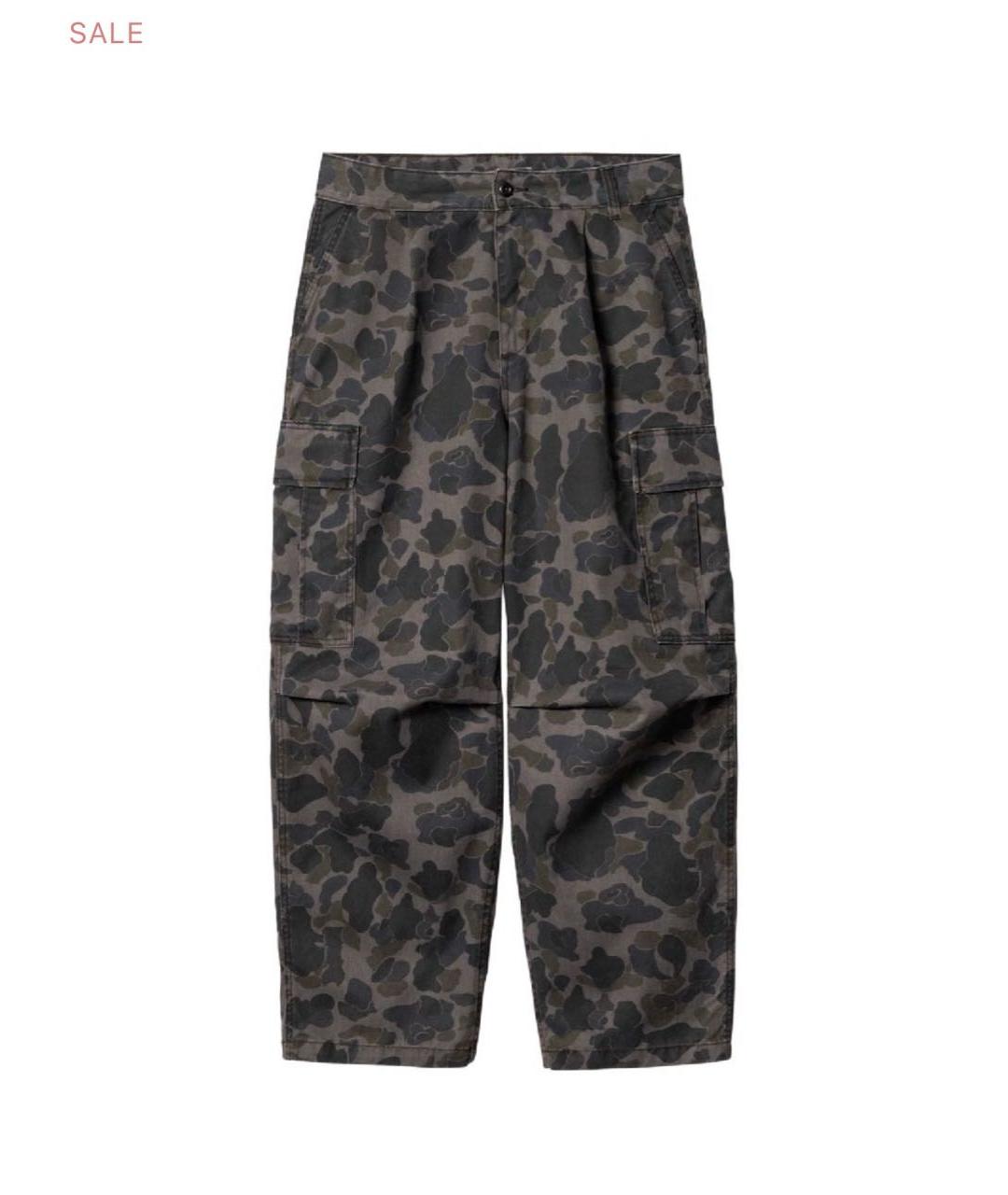 CARHARTT Темно-синие хлопковые брюки широкие, фото 6