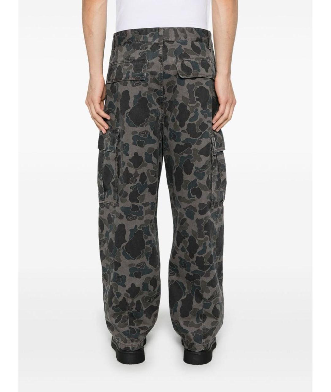 CARHARTT Темно-синие хлопковые брюки широкие, фото 2