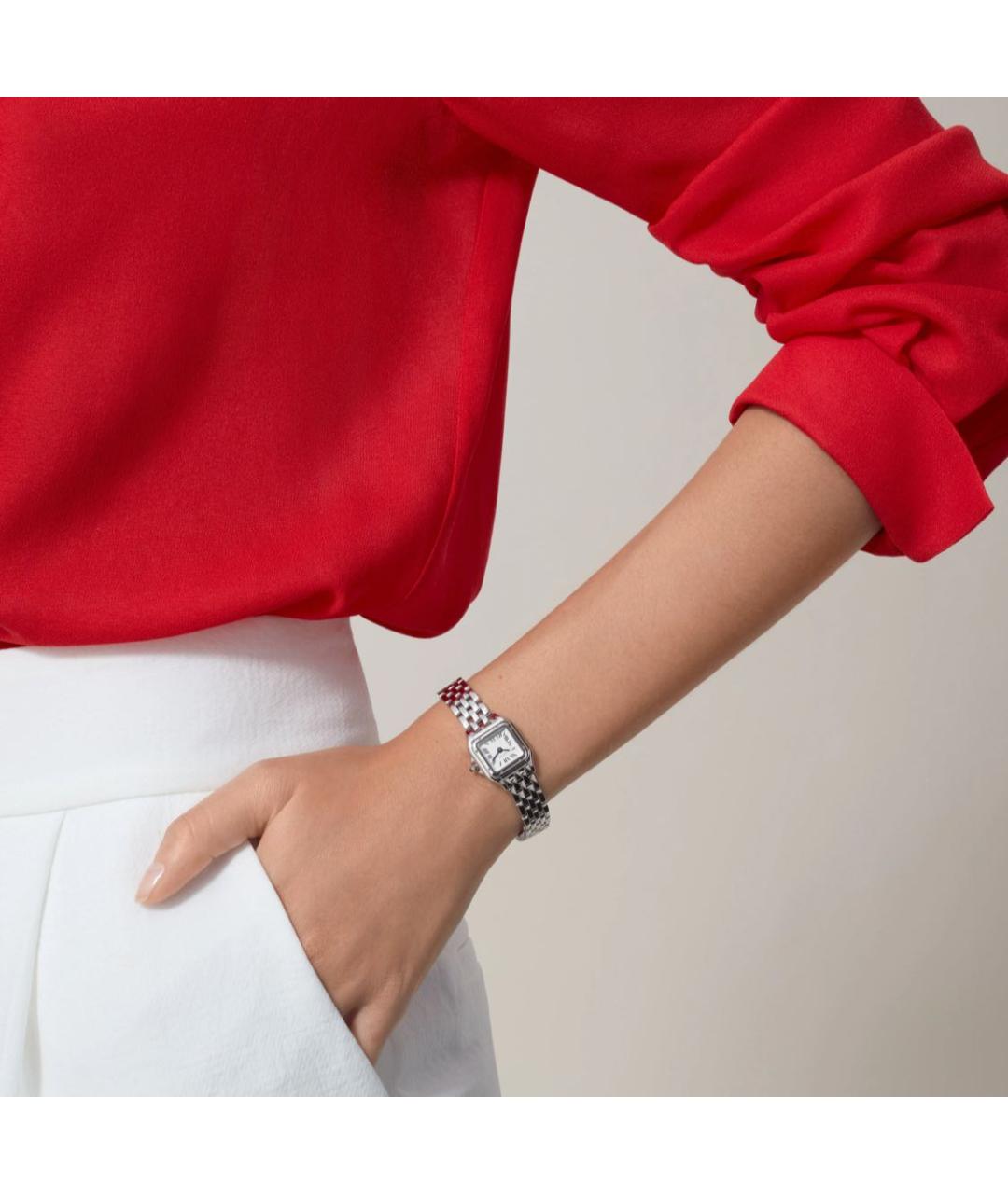 CARTIER Серебряные стальные часы, фото 3